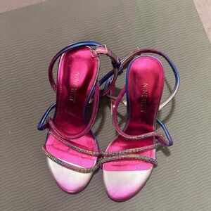 Nine West Multicolor Strappy Heels